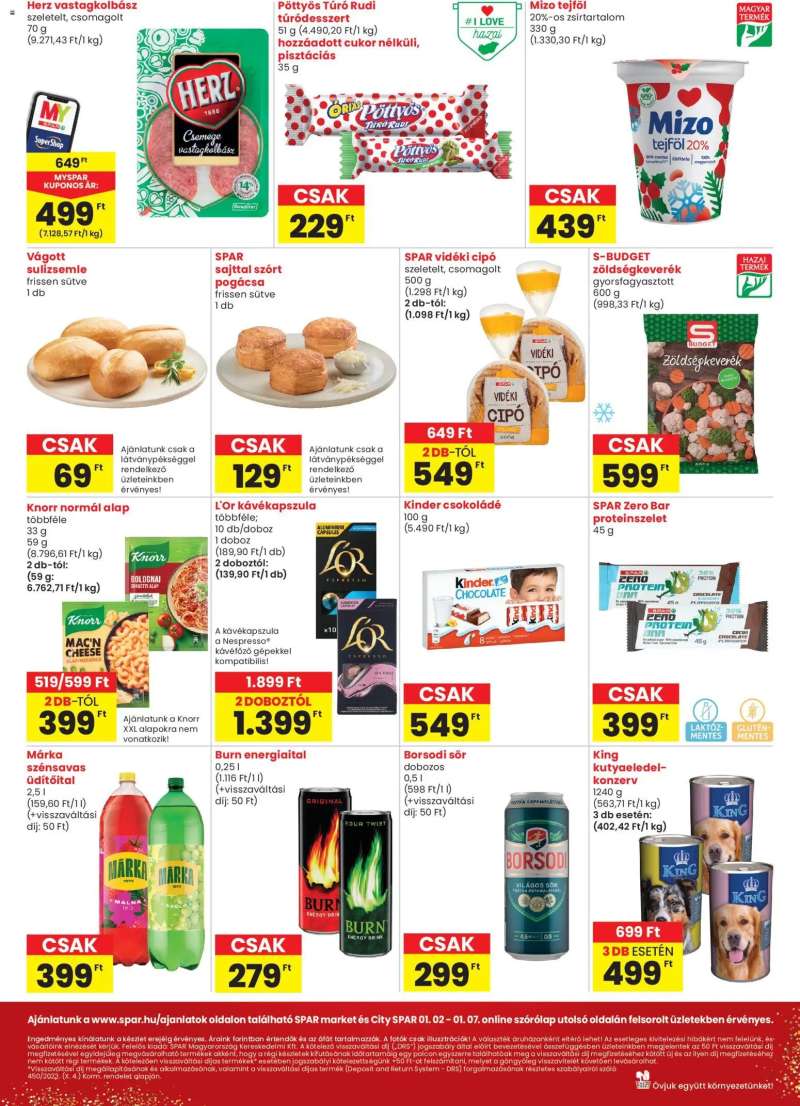 Spar Market Akciós újság Spar Market 2 oldal