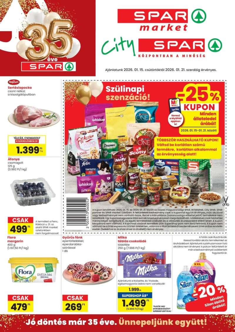 Spar Market Akciós újság Spar Market 1 oldal