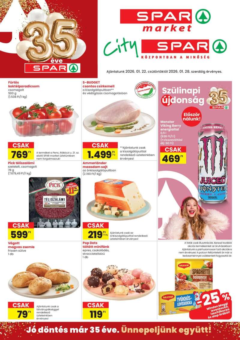 Spar Market Akciós újság Spar Market 1 oldal