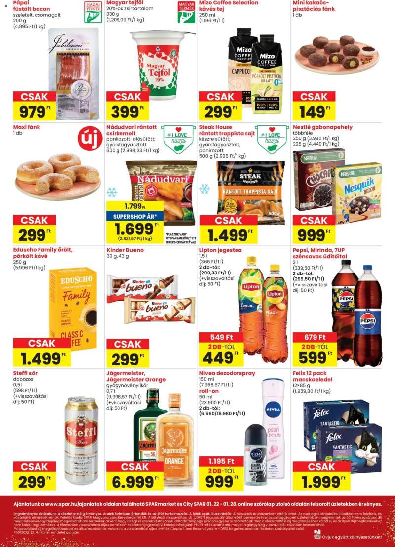 Spar Market Akciós újság Spar Market 2 oldal