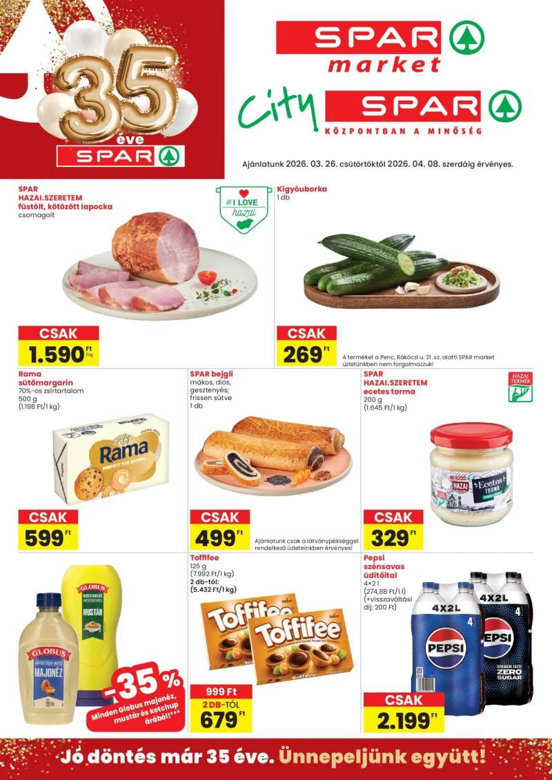 Spar Market Spar Market akciós újság 1 oldal