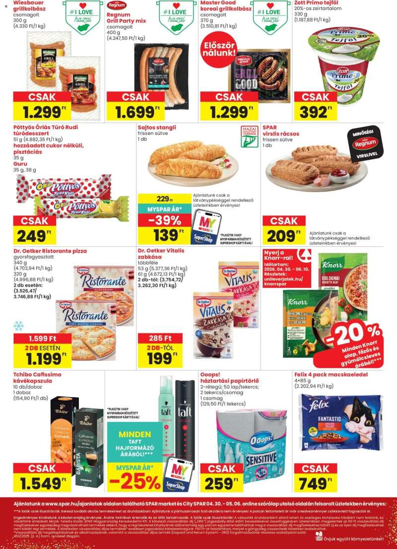 Spar Market Spar Market akciós újság 2 oldal