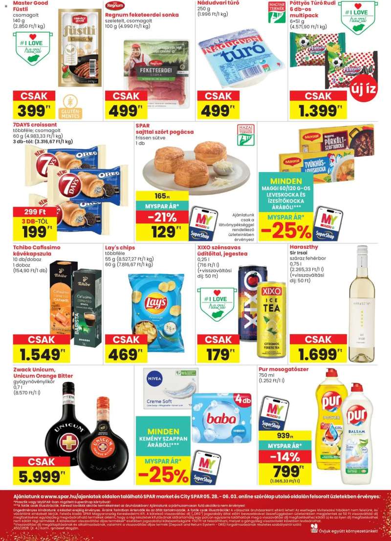 Spar Market Spar Market akciós újság 2 oldal