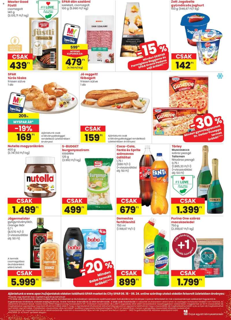 Spar Market Spar Market akciós újság 2 oldal