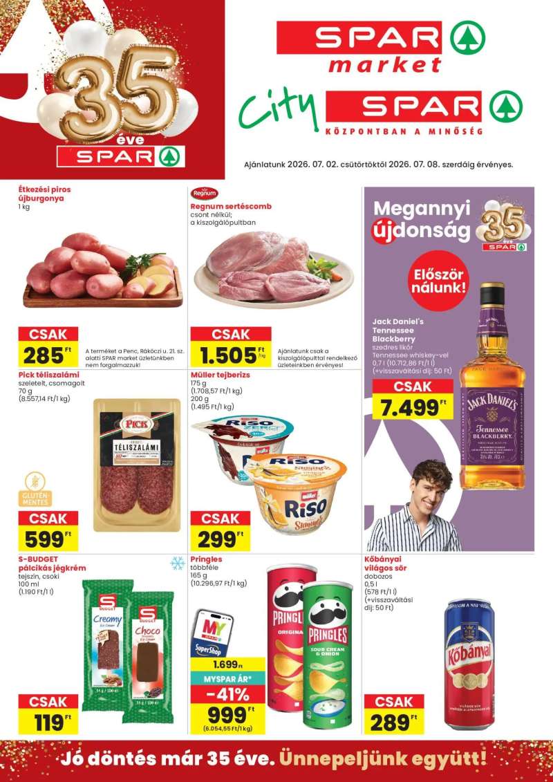 Spar Market Spar Market akciós újság 1 oldal