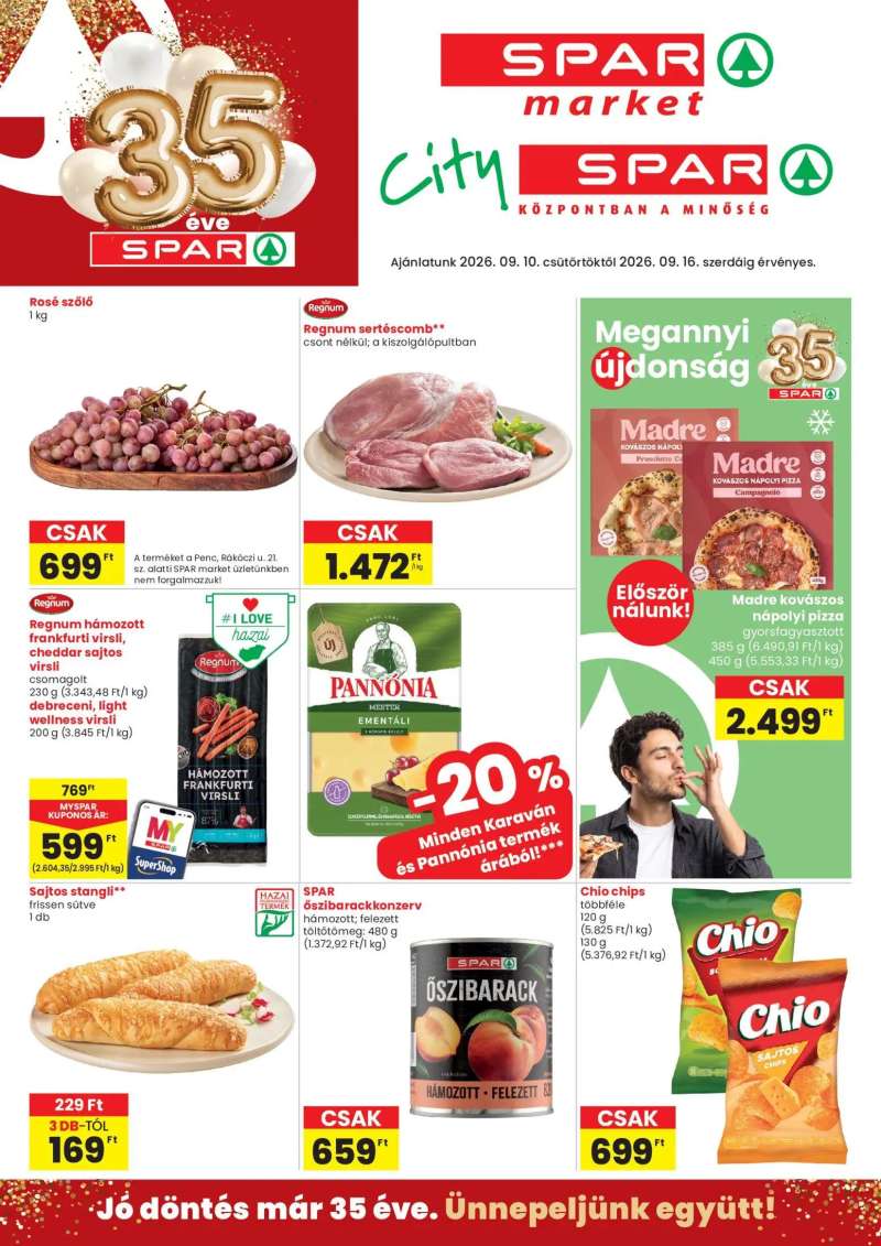 Spar Market Spar Market akciós újság 1 oldal