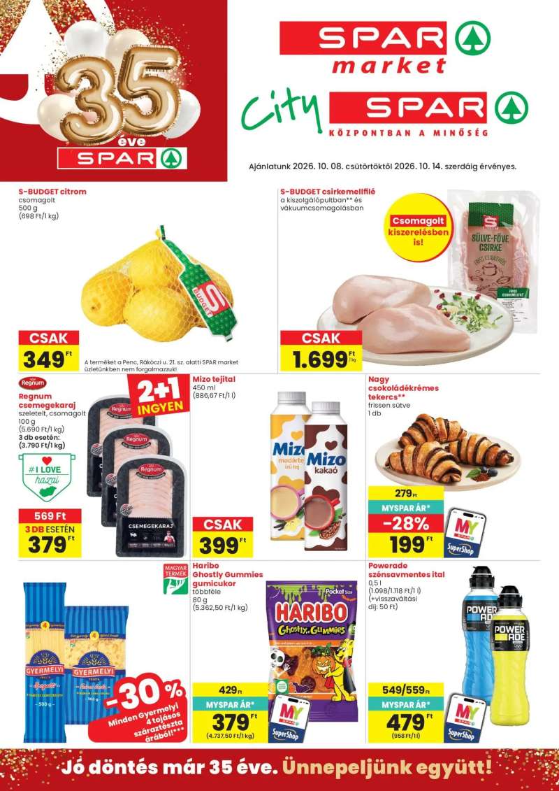 Spar Market Spar Market akciós újság 1 oldal