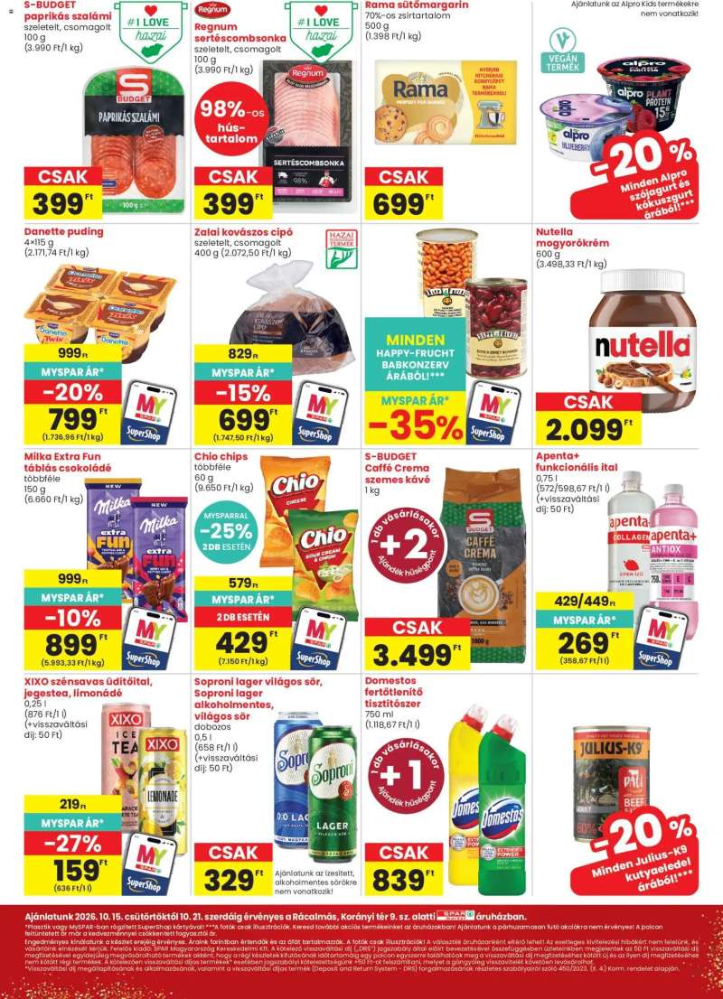 Spar Market Spar Market akciós újság Rácalmás 3 oldal