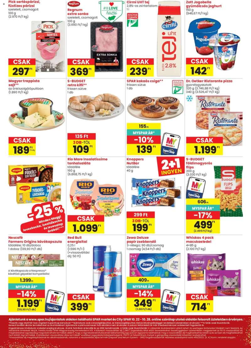 Spar Market Spar Market akciós újság 2 oldal