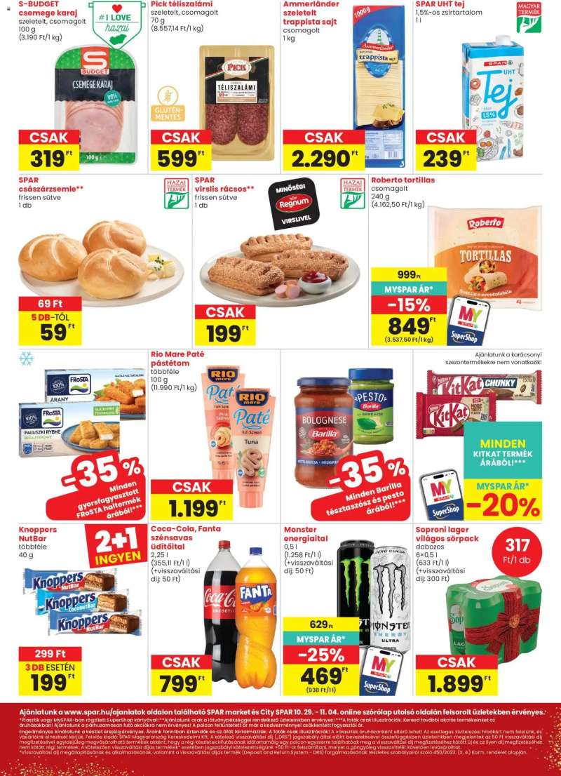 Spar Market Spar Market akciós újság 2 oldal