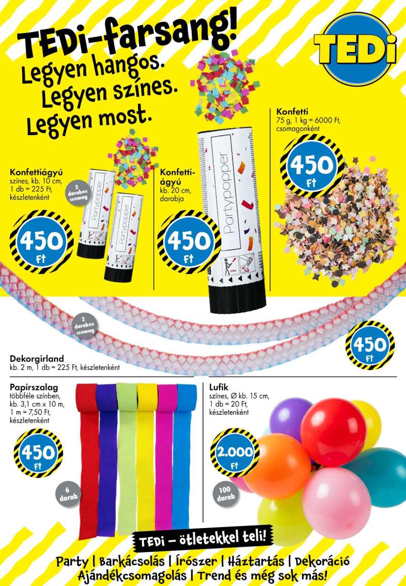 TEDi Akciós Újság 1 oldal