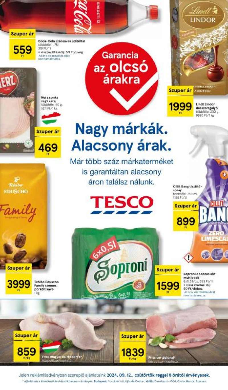 Tesco Akciós Újság 1 oldal