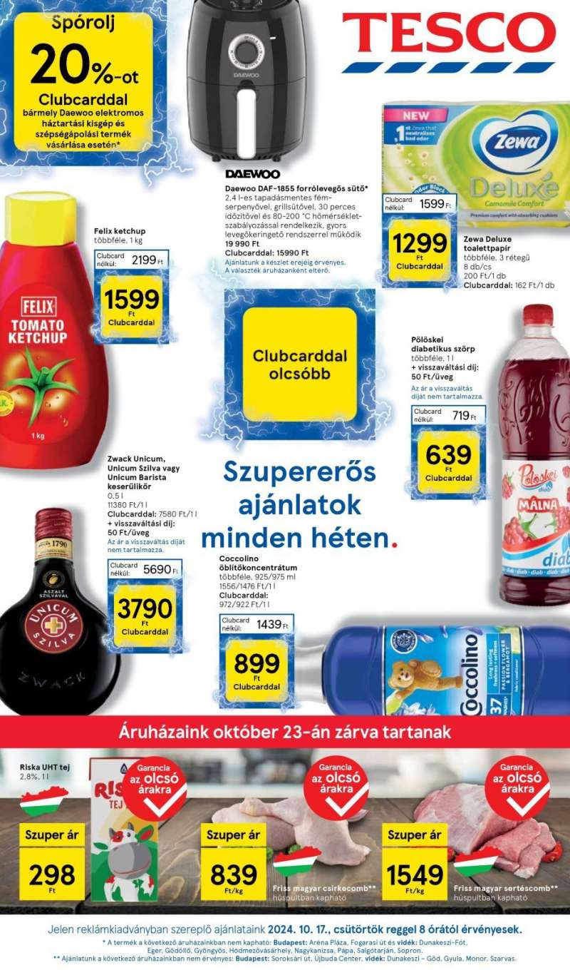 Tesco Akciós Újság 1 oldal