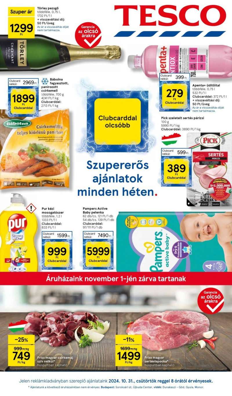 Tesco Akciós Újság 1 oldal