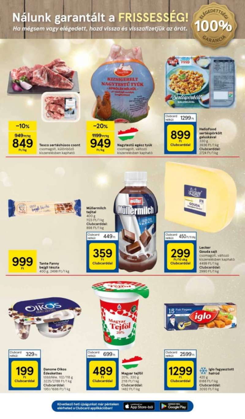 Tesco Akciós Újság Szupermarket 3 oldal