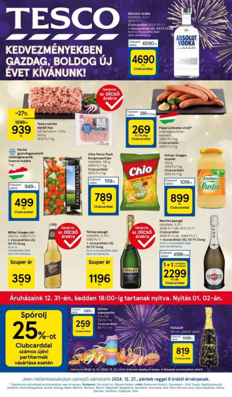 Tesco Akciós Újság Hipermarket 1 oldal