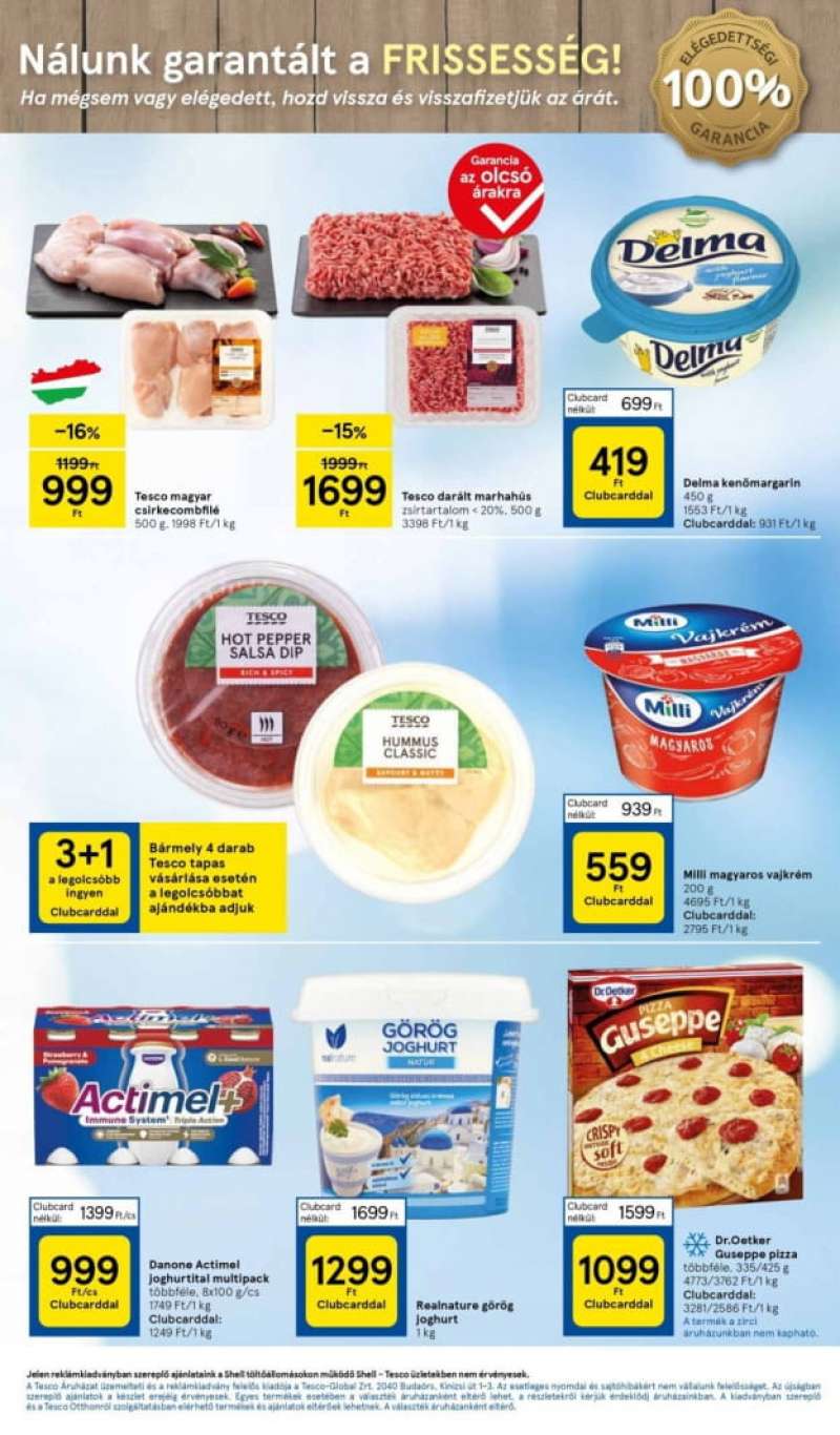 Tesco Akciós Újság Szupermarket 3 oldal