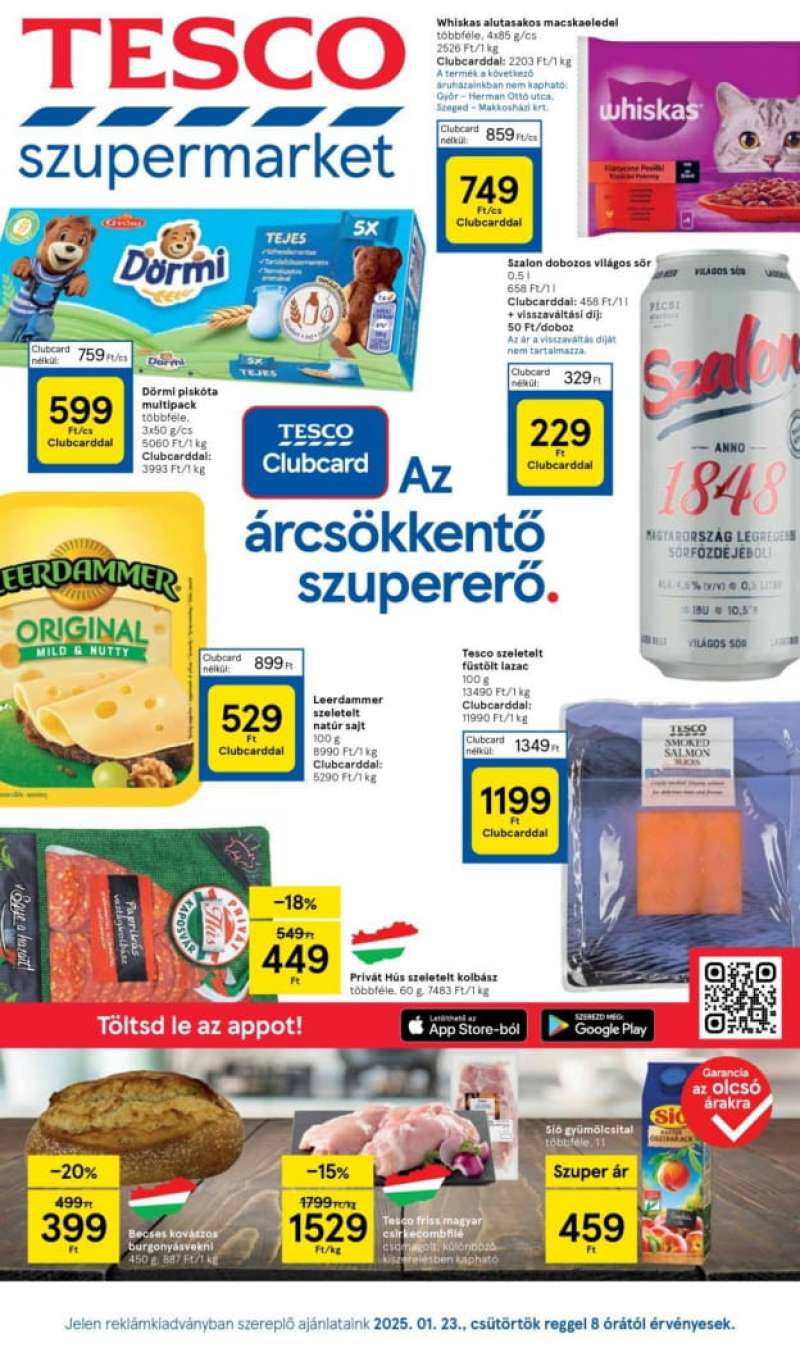 Tesco Akciós Újság Szupermarket 1 oldal