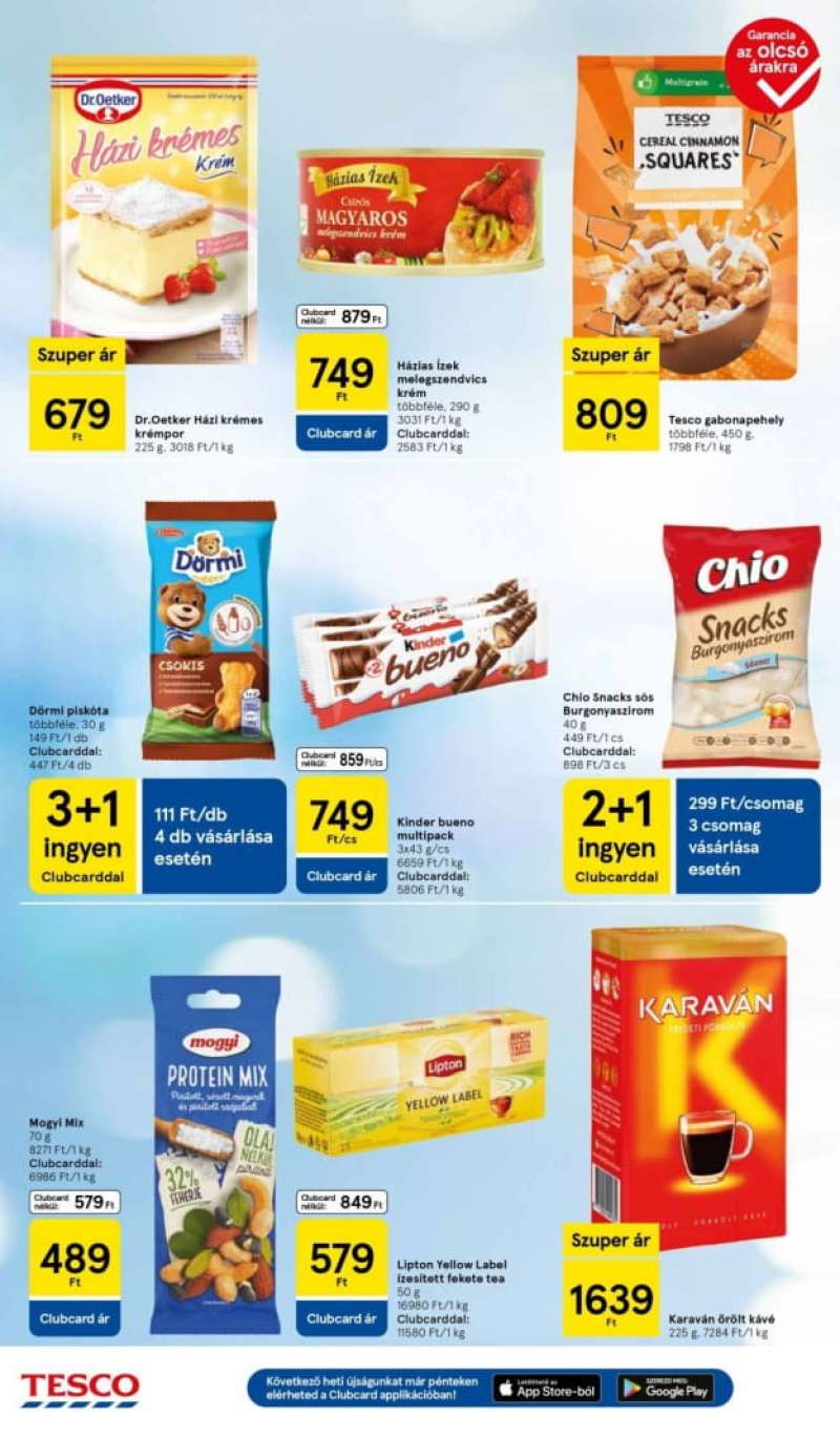 Tesco Akciós Újság Szupermarket 4 oldal