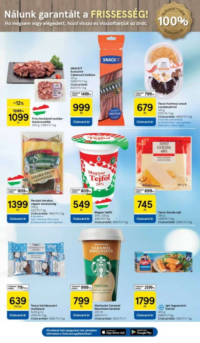 Tesco Akciós Újság Szupermarket 3 oldal