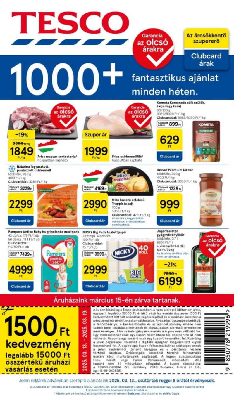 Tesco Akciós Újság Hipermarket 1 oldal