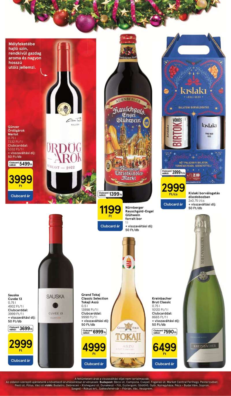 Tesco Akciós Újság Karácsonyi Katalógus 10 oldal