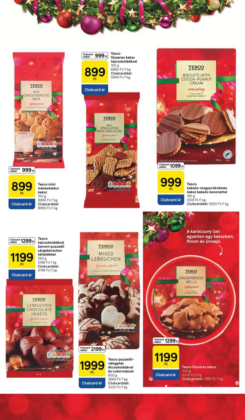 Tesco Akciós Újság Karácsonyi Katalógus 3 oldal