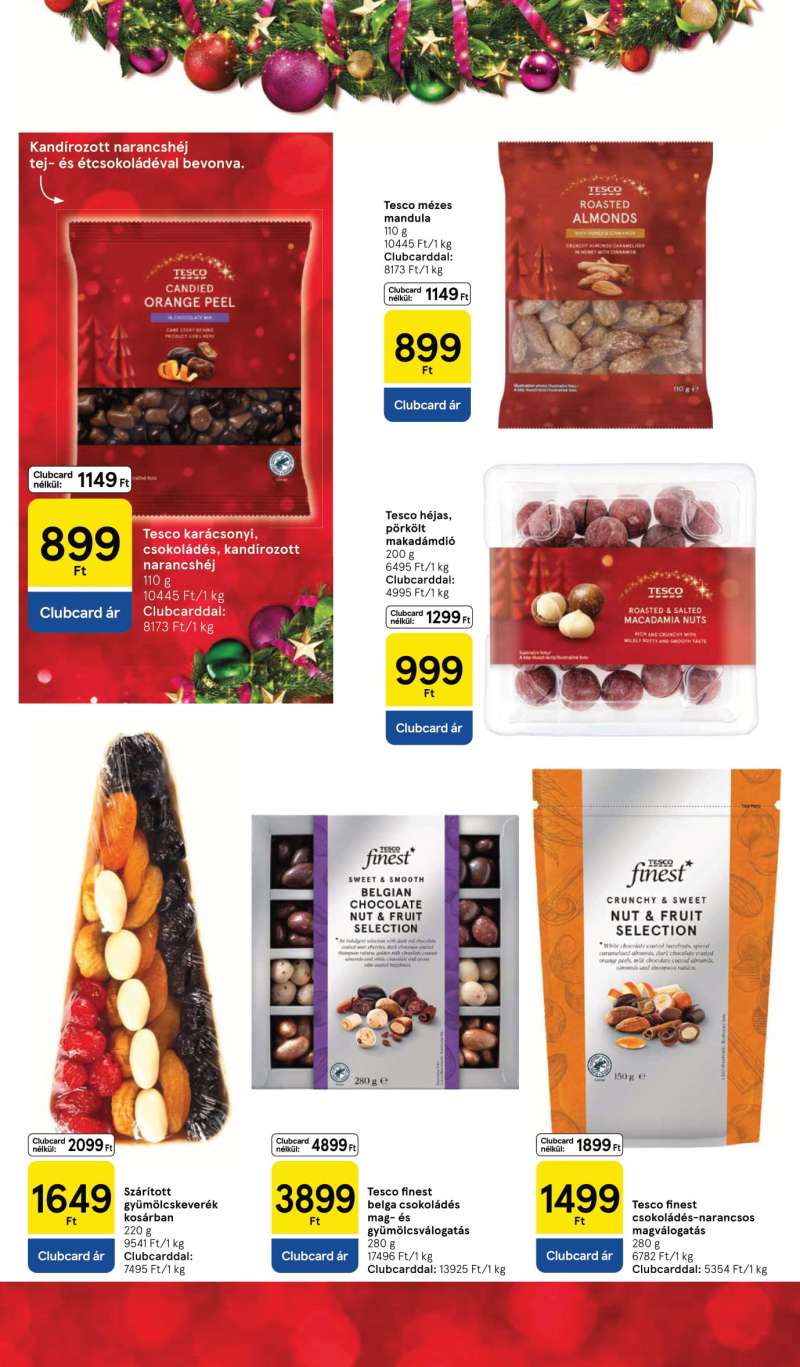 Tesco Akciós Újság Karácsonyi Katalógus 6 oldal