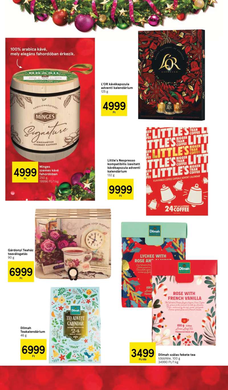 Tesco Akciós Újság Karácsonyi Katalógus 8 oldal