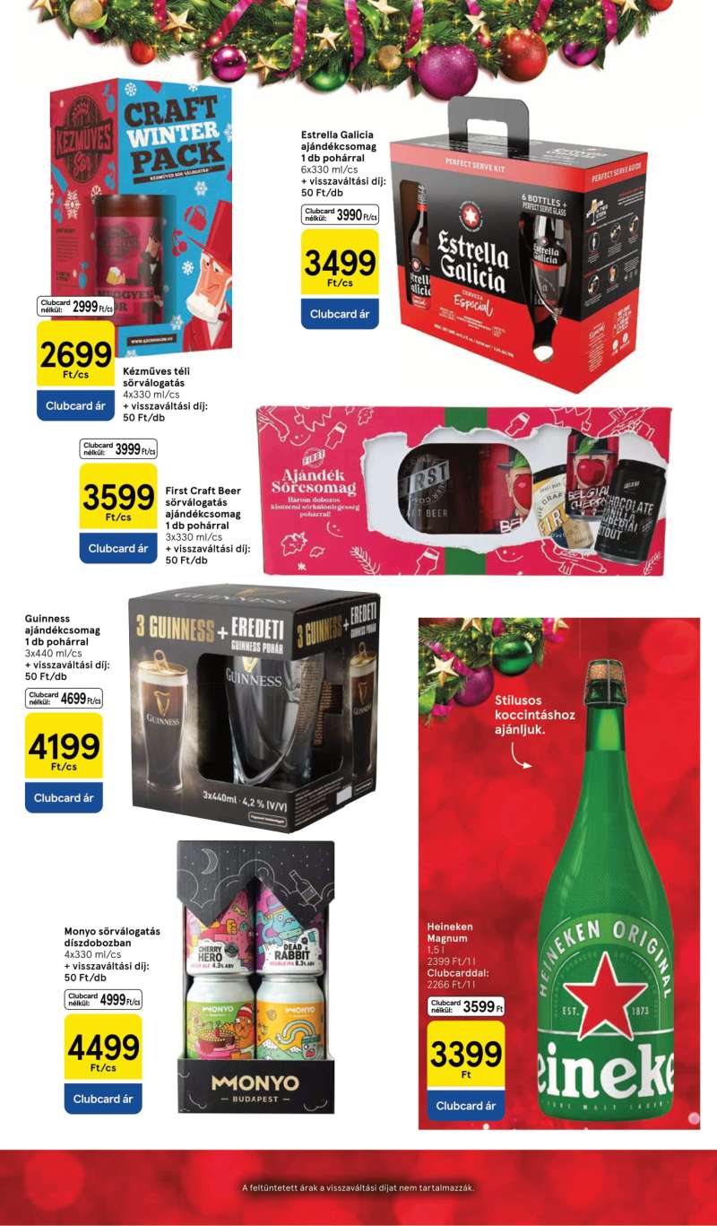 Tesco Akciós Újság Karácsonyi Katalógus 9 oldal