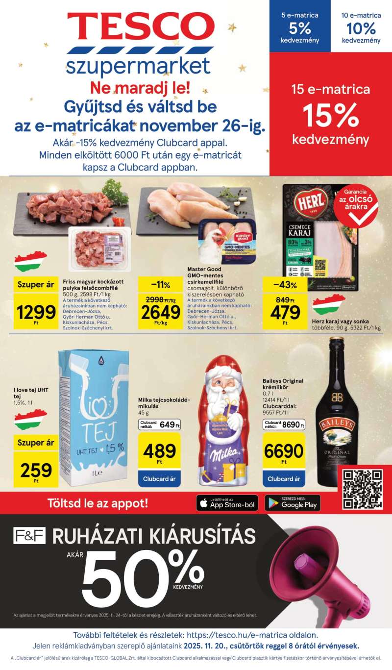 Tesco Akciós Újság Szupermarket 1 oldal