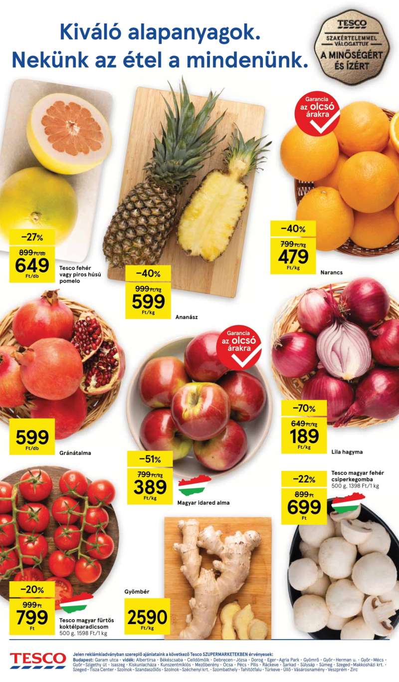 Tesco Akciós Újság Szupermarket 2 oldal