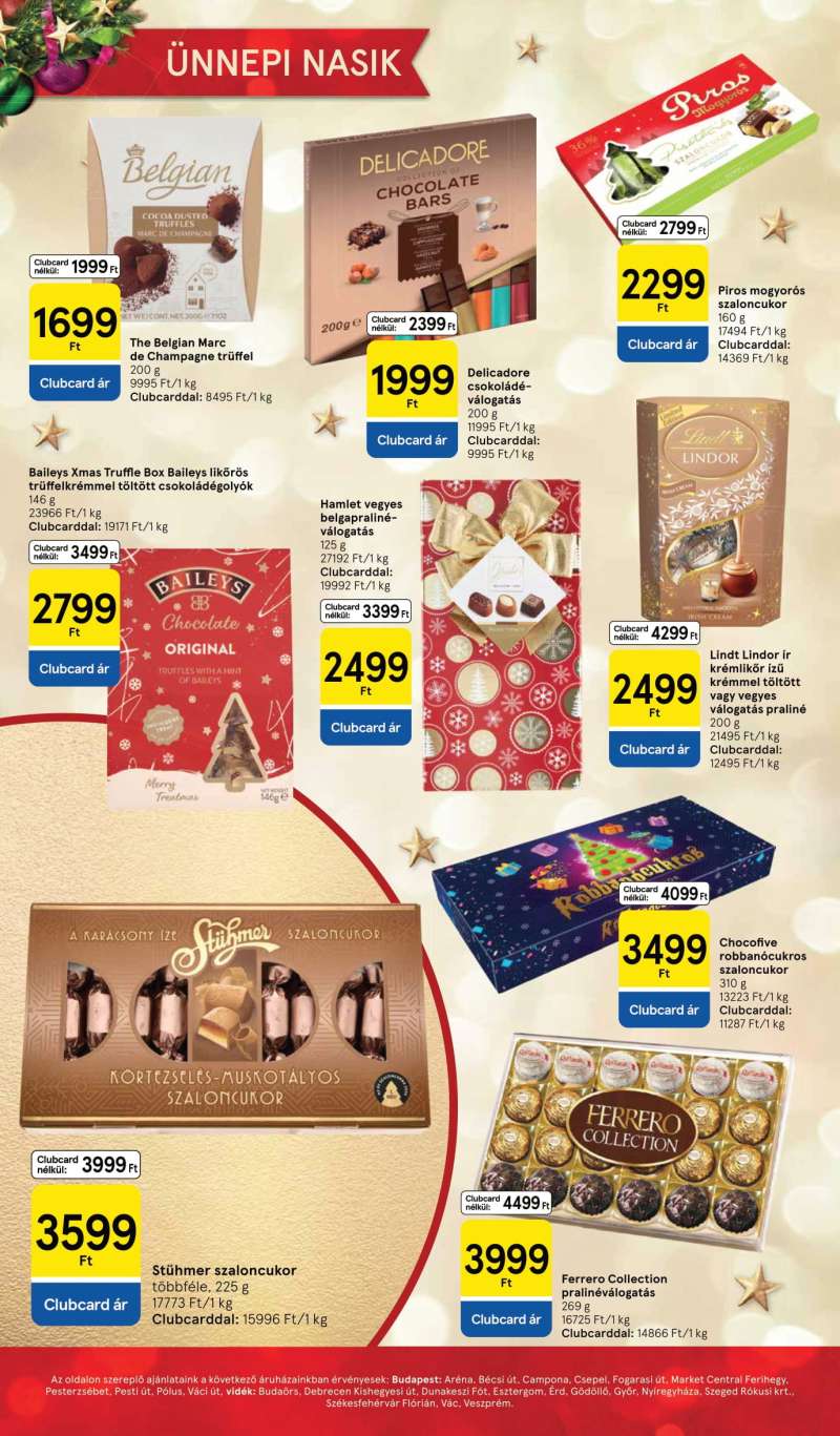 Tesco Akciós Újság Ünnepi Katalógus 10 oldal