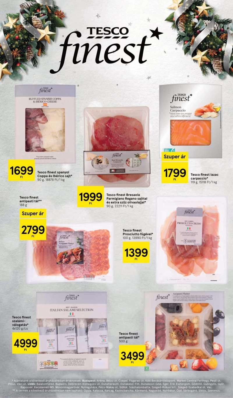 Tesco Akciós Újság Ünnepi Katalógus 12 oldal