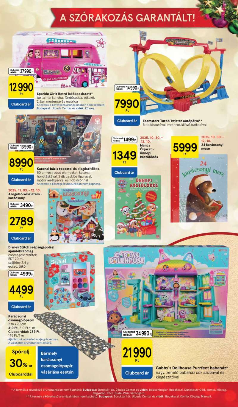 Tesco Akciós Újság Ünnepi Katalógus 19 oldal