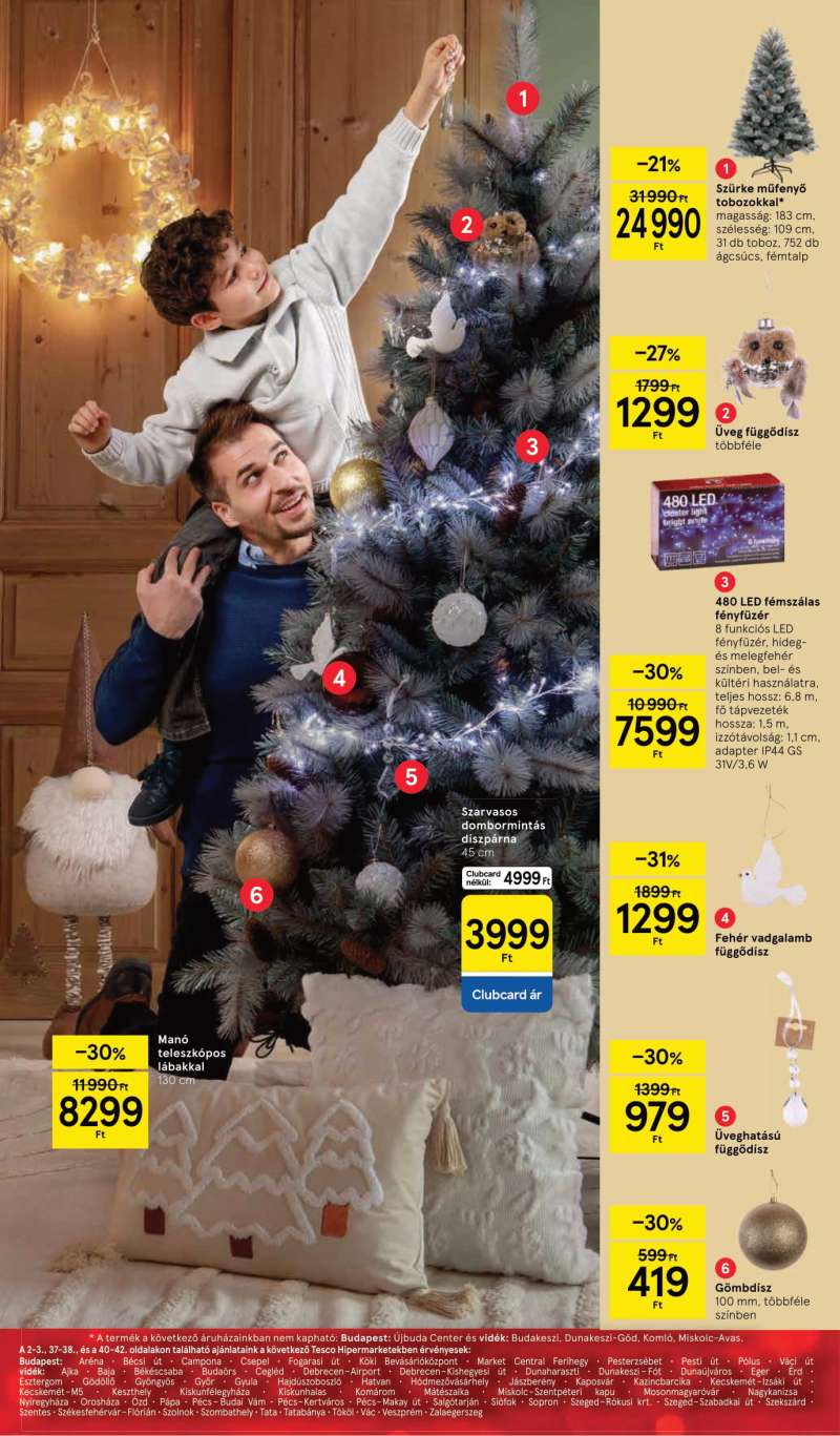Tesco Akciós Újság Ünnepi Katalógus 2 oldal