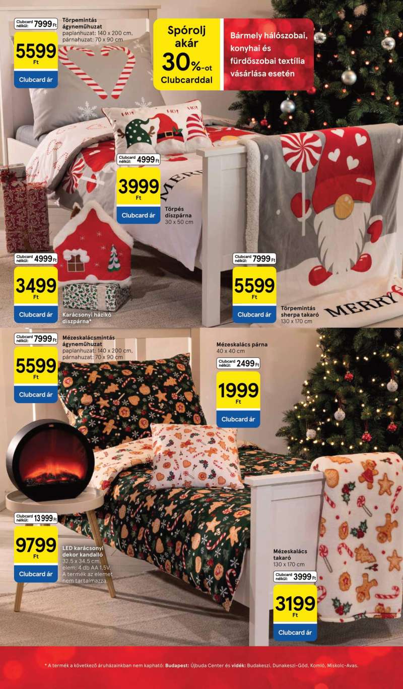 Tesco Akciós Újság Ünnepi Katalógus 20 oldal