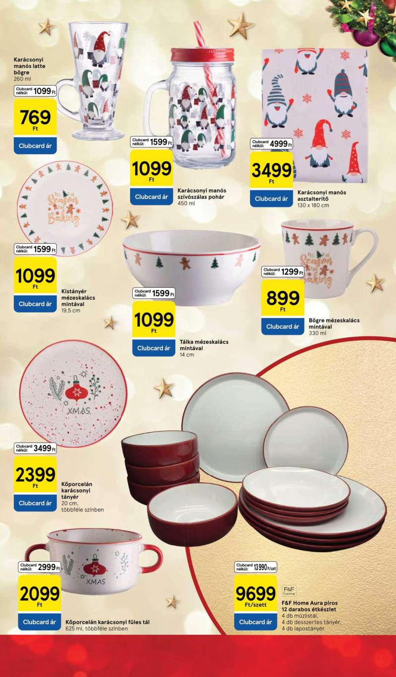 Tesco Akciós Újság Ünnepi Katalógus 35 oldal