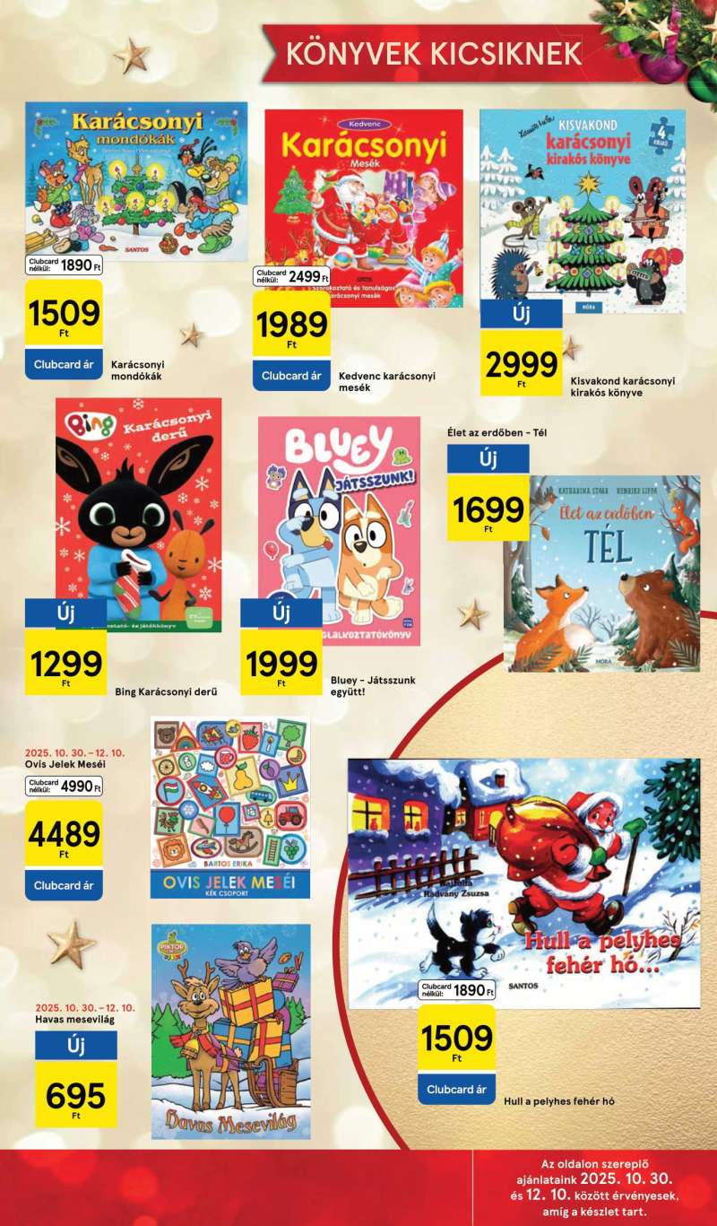 Tesco Akciós Újság Ünnepi Katalógus 43 oldal