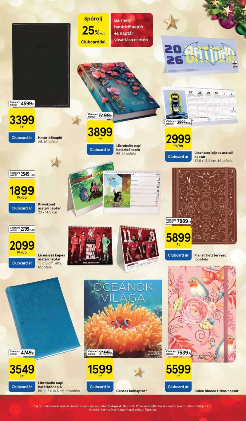 Tesco Akciós Újság Ünnepi Katalógus 47 oldal