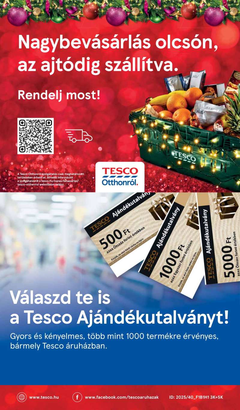 Tesco Akciós Újság Ünnepi Katalógus 52 oldal