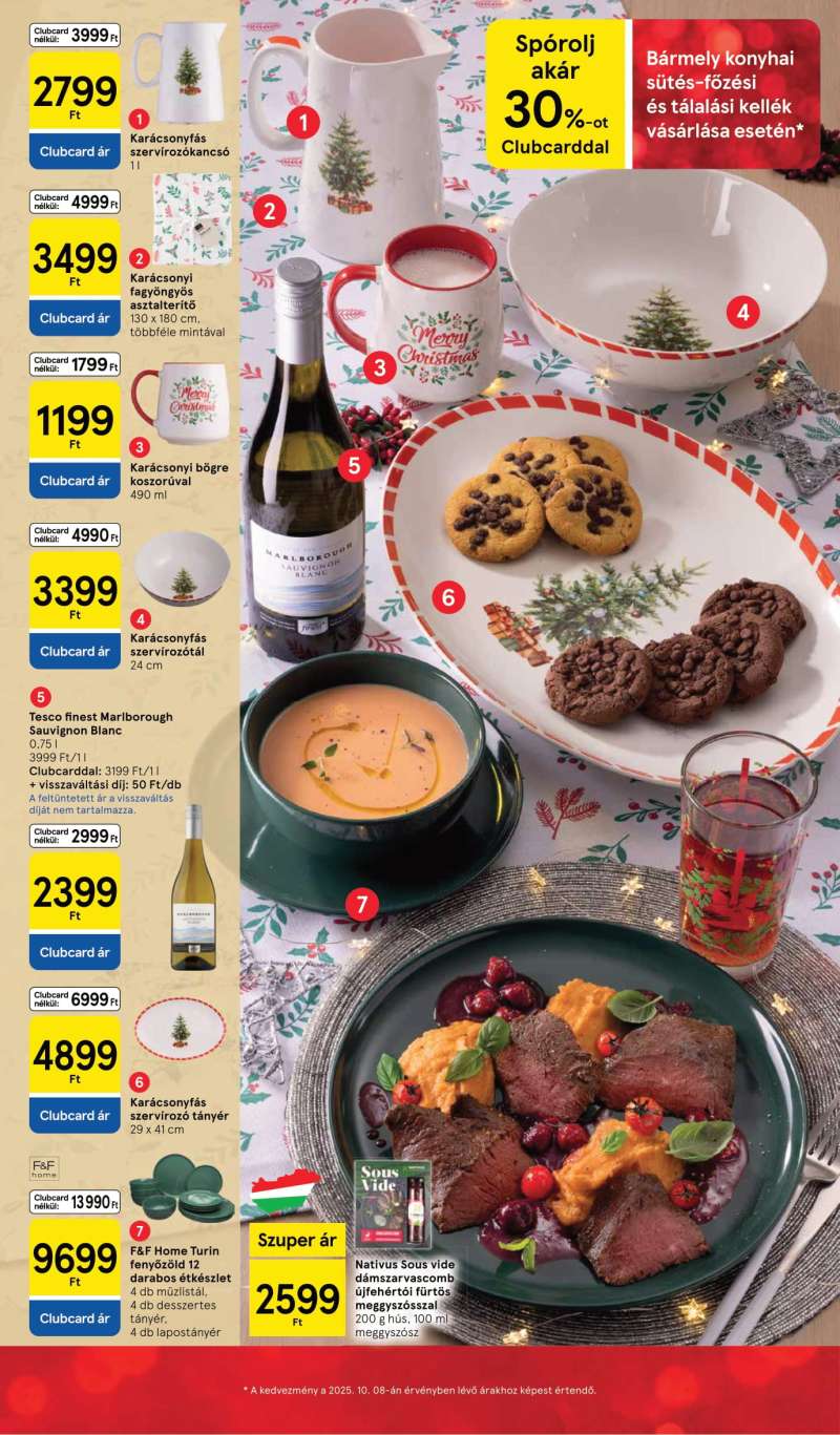 Tesco Akciós Újság Ünnepi Katalógus 6 oldal