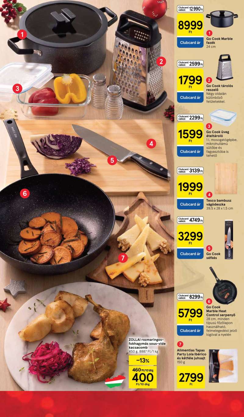 Tesco Akciós Újság Ünnepi Katalógus 7 oldal