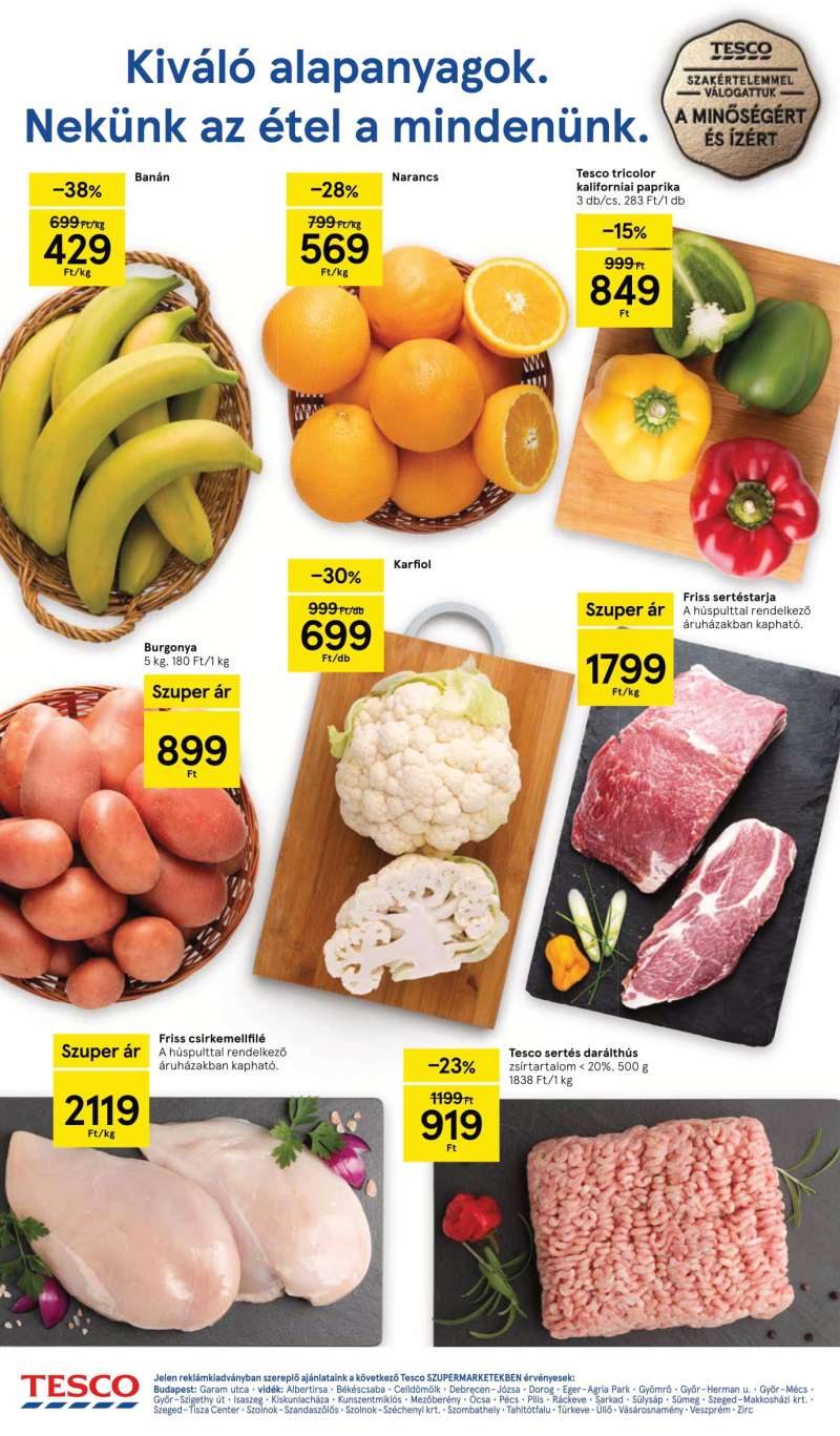 Tesco Akciós Újság Szupermarket 2 oldal