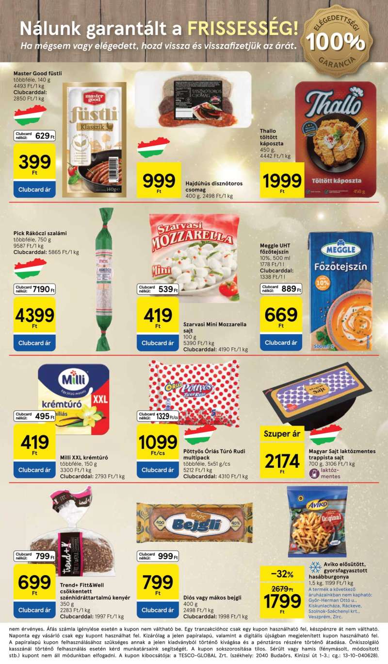 Tesco Akciós Újság Szupermarket 3 oldal