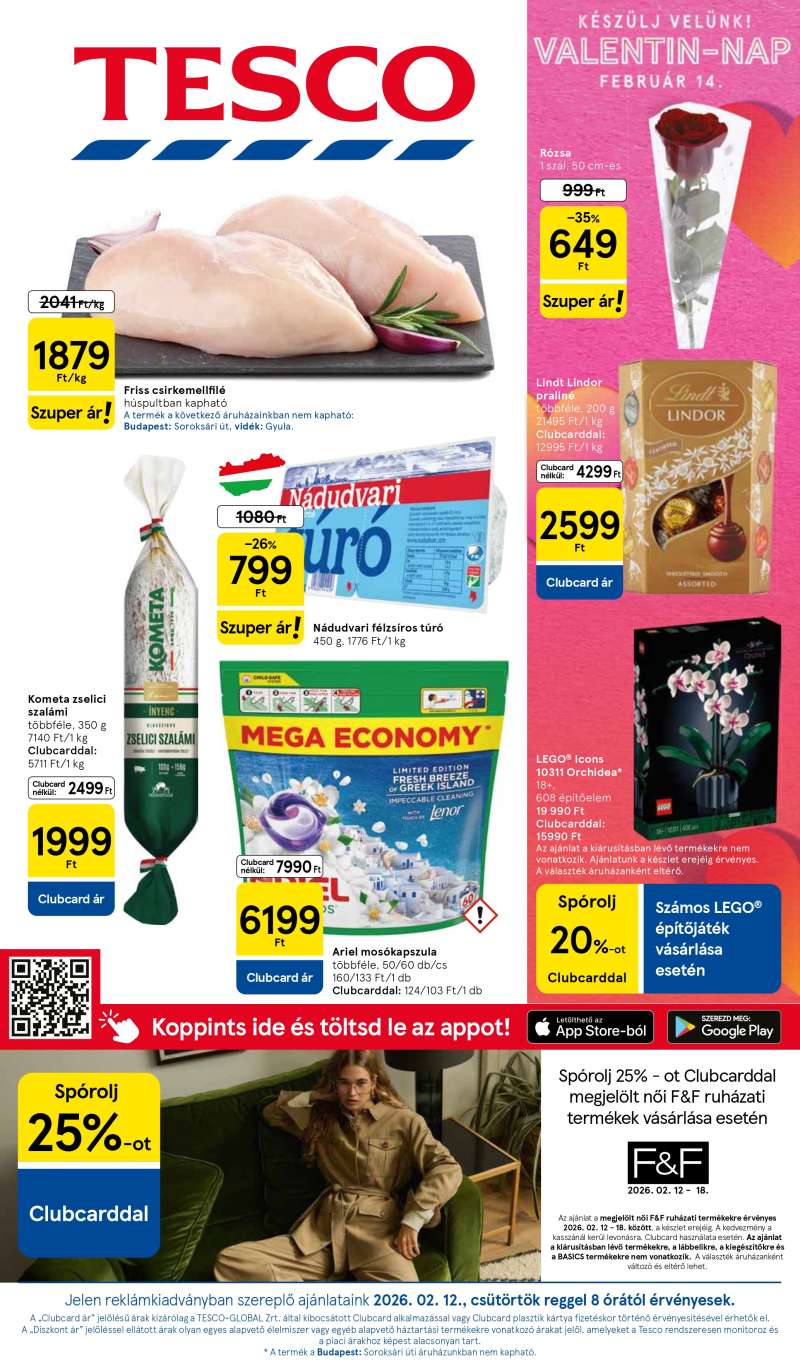 Tesco Hipermarket Akciós Újság 1 oldal