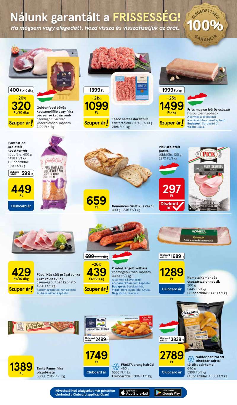 Tesco Hipermarket Akciós Újság 3 oldal