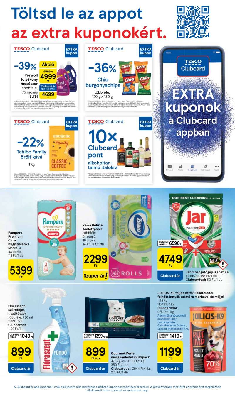 Tesco Akciós Újság Szupermarket 3 oldal