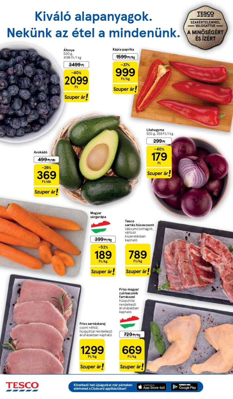 Tesco Szupermarket Akciós Újság 2 oldal