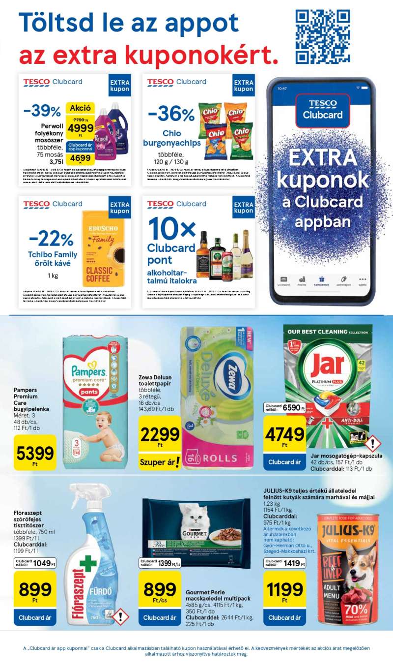 Tesco Szupermarket Akciós Újság 3 oldal
